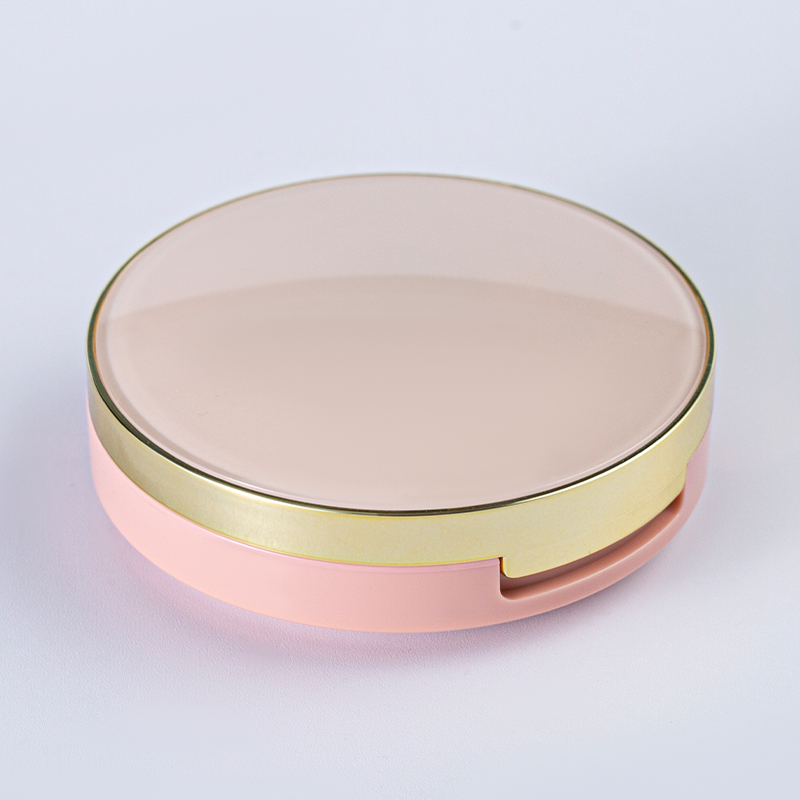 Estuche compacto para polvos con resaltador y rubor