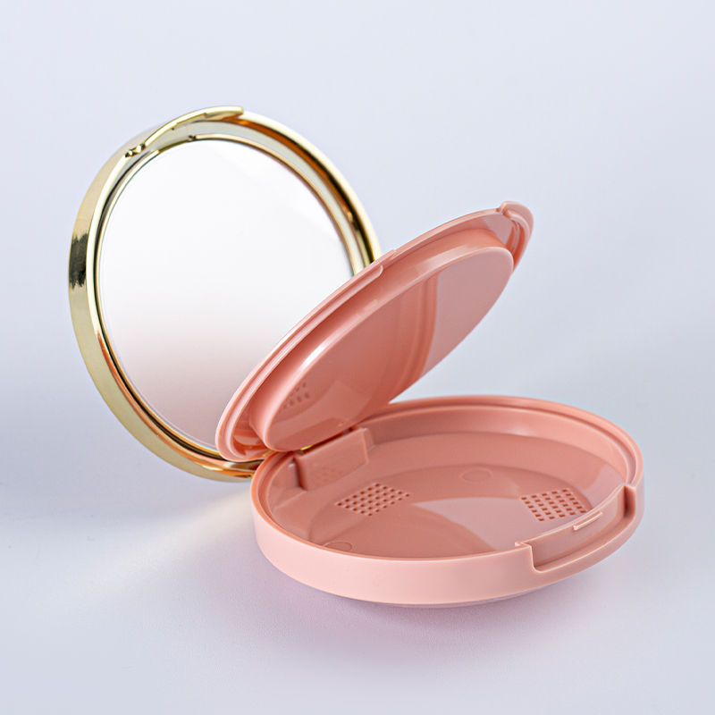 Estuche compacto para polvos con resaltador y rubor