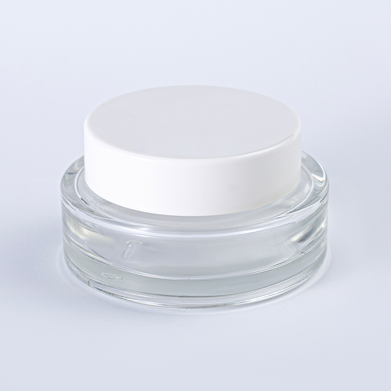 Olla de cosméticos transparente hermética
