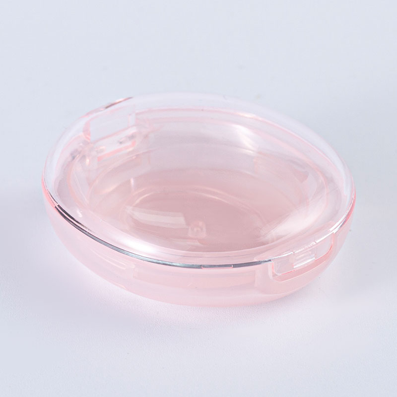 Lindo estuche compacto en polvo rosa