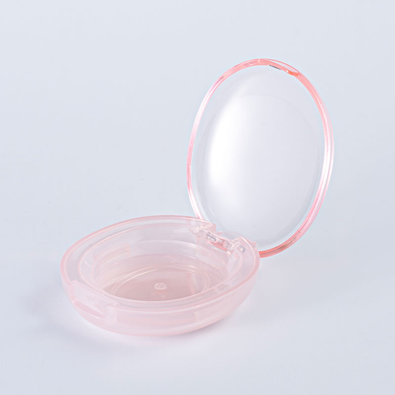 Lindo estuche compacto en polvo rosa