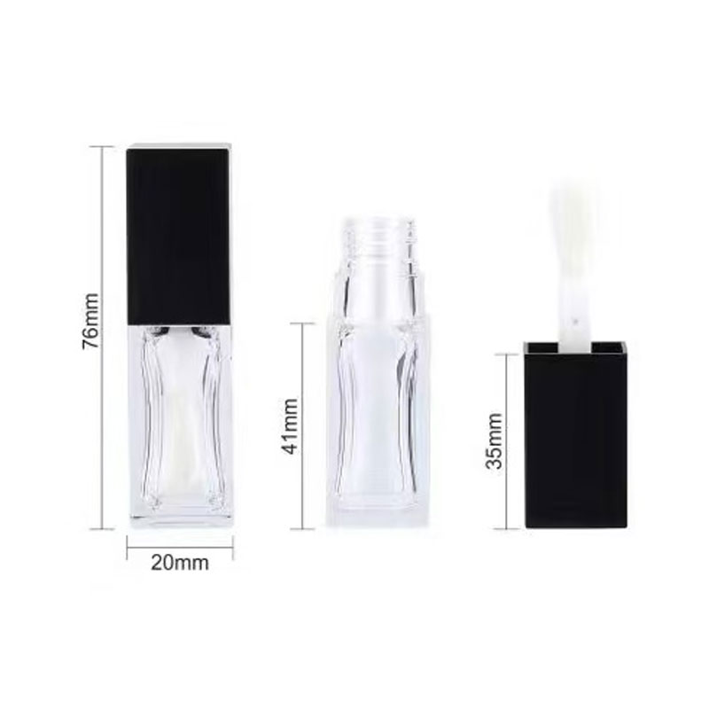 Botella de brillo labial de gradiente cuadrado SY6341G